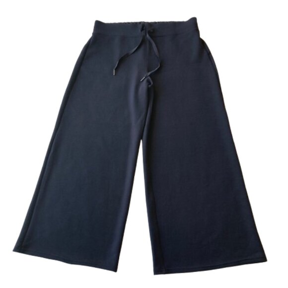 Spanx Air Essentials Wide Leg Pants Women's 1X Petite Navy *Flaws* - Picture 1 of 11
